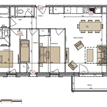 Luxury 3br Апартаменты *